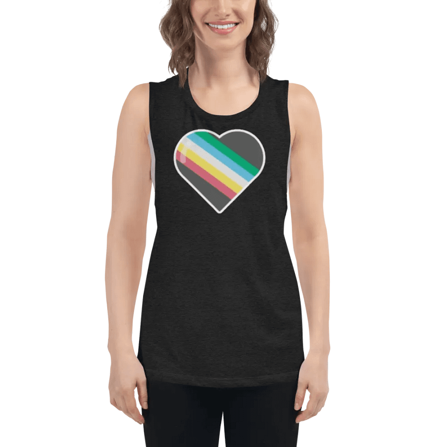 Disability Pride Fitted Muscle Tank product image (20)
