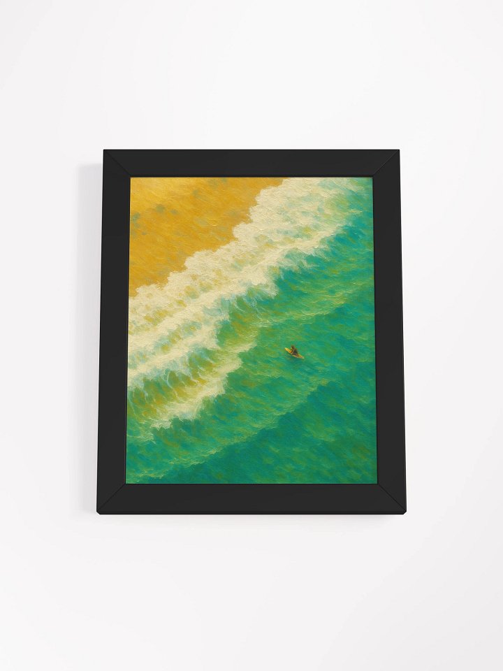 Vibrant Beach Day Poster framed product image (1)