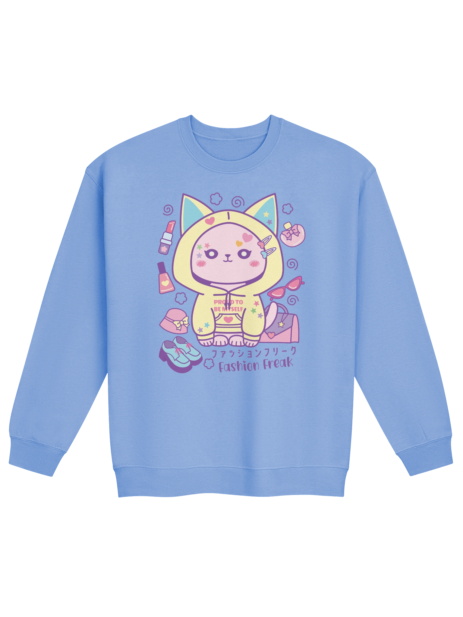 Fashion Freak Kitty - Unisex Adult Sweatshirt product image (1)