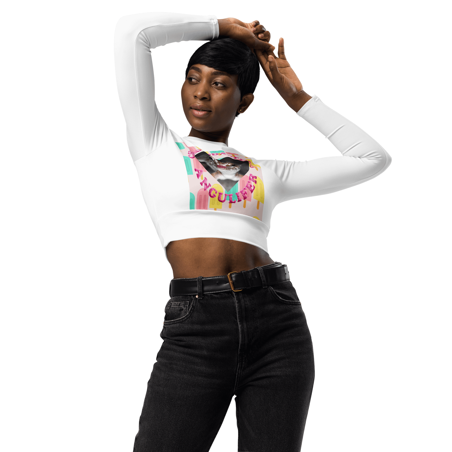 Ground Gecko Summer 3 Crop Top-long sleeves product image (3)
