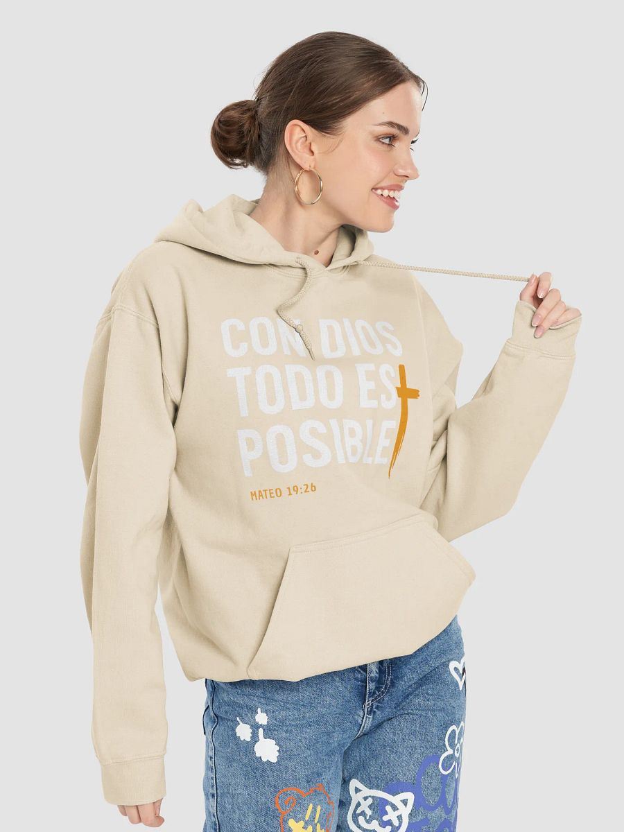 Sudadera Unisex Con Capucha | Con Dios todo es Posible product image (12)