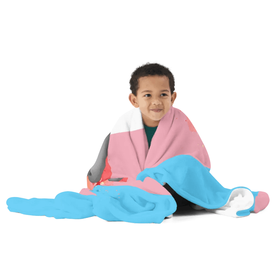 Transgender Pride Fox Blanket (2023) product image (12)