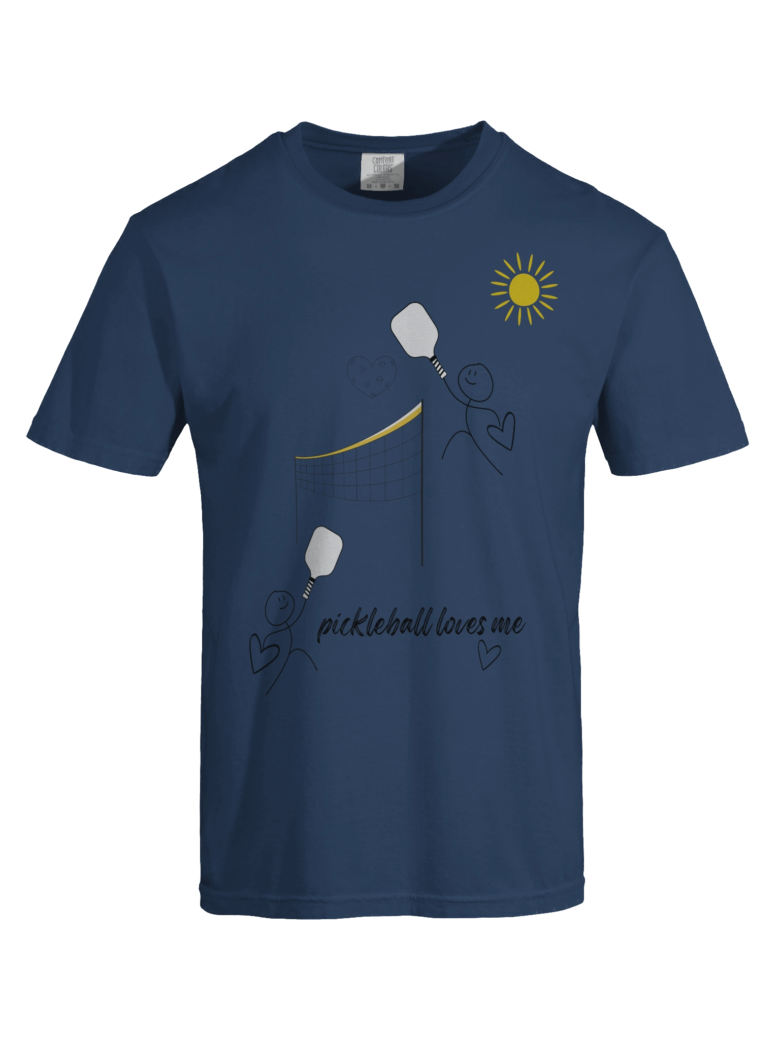 Pickleball Loves Me Comfort Colors Heavyweight T-Shirt product image (5)