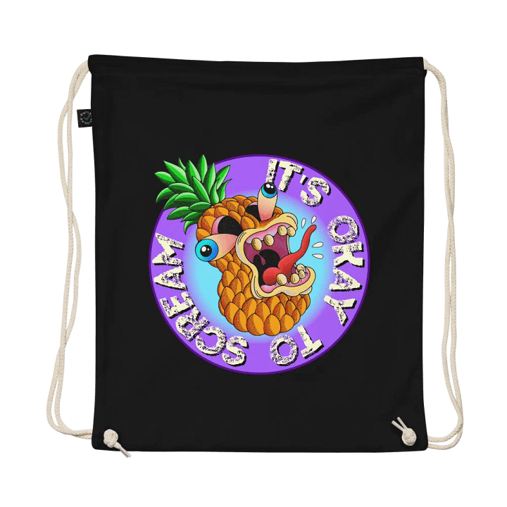 Please Scream: EarthPositive Organic Drawstring Bag product image (1)