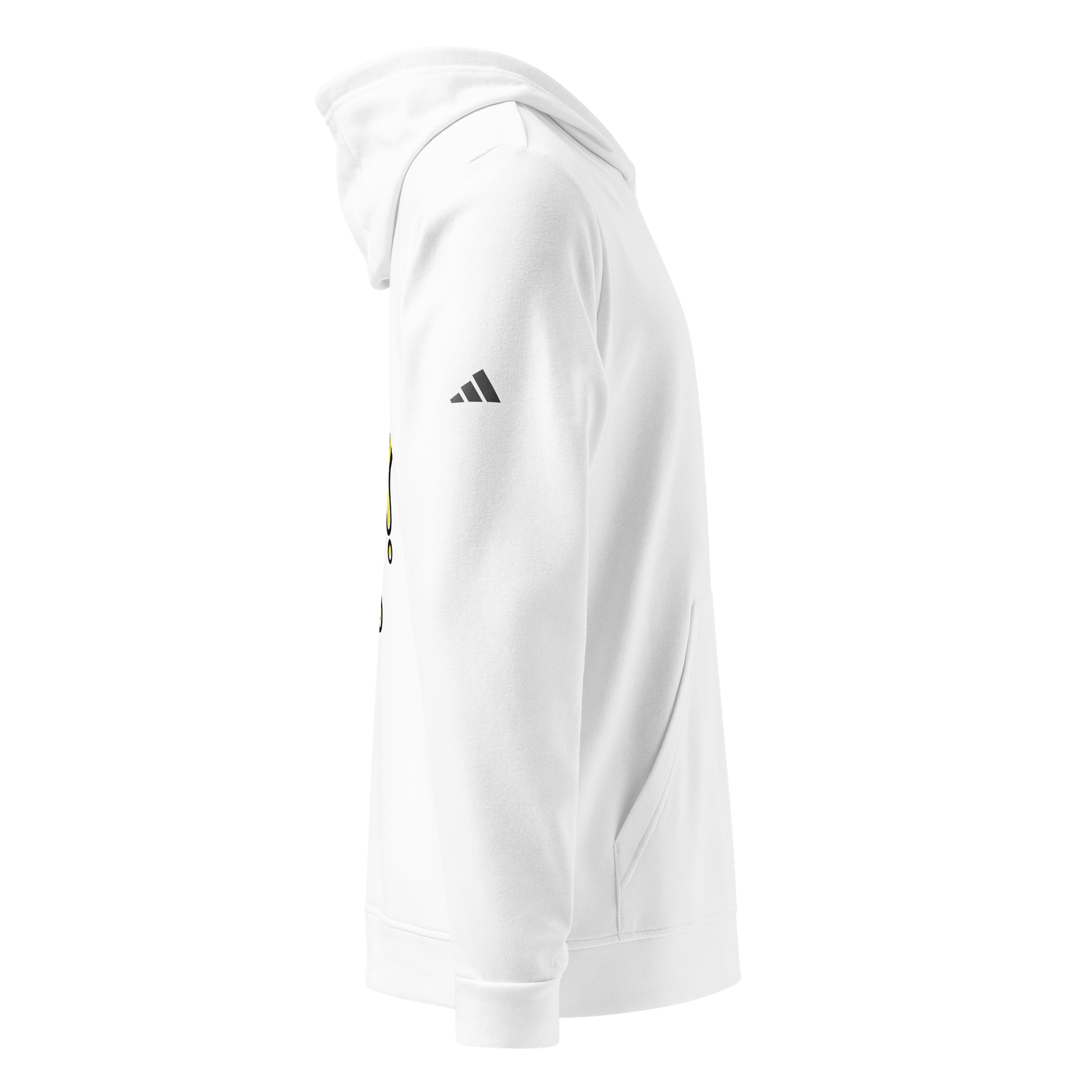 Melting Smiley Fleece Hoodie White product image (3)