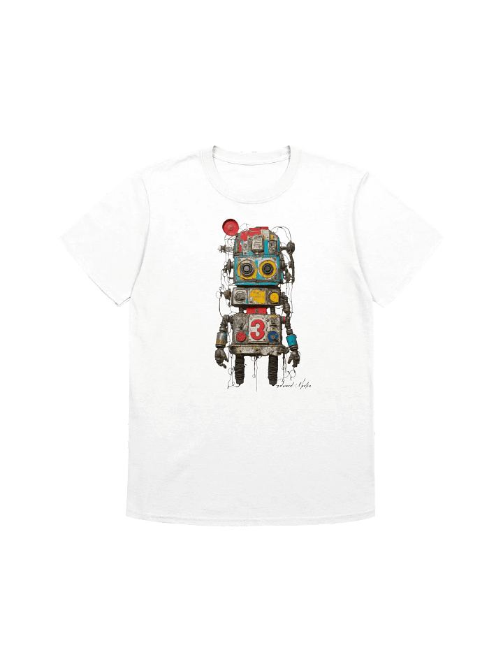 Retro Robot Gear Unisex T-Shirt product image (2)
