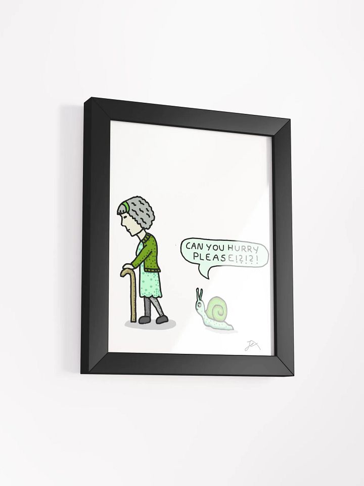Cute Snail Drawing Signed product image (2)