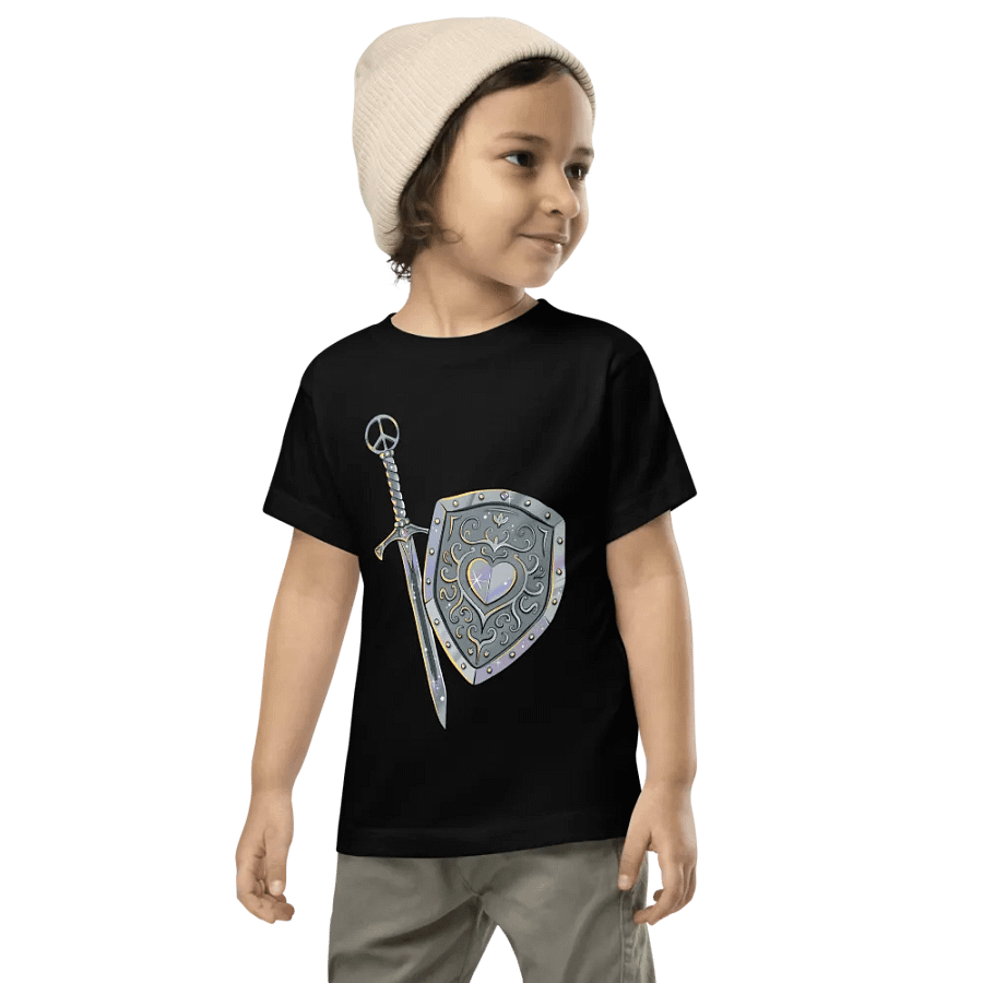 Peaceful Warrior Sword and Shield Toddler T-Shirt product image (10)