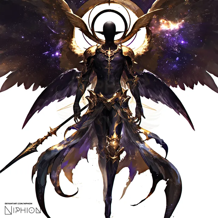 High-Resolution Digital Art – Abyssal Seraph, Character Design #5 product image (1)