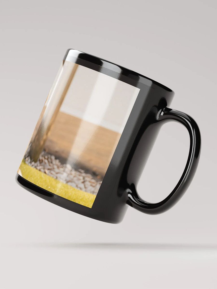 Golden Glow: Black Glossy Mug for Dog Lovers ceramic mug product image (4)