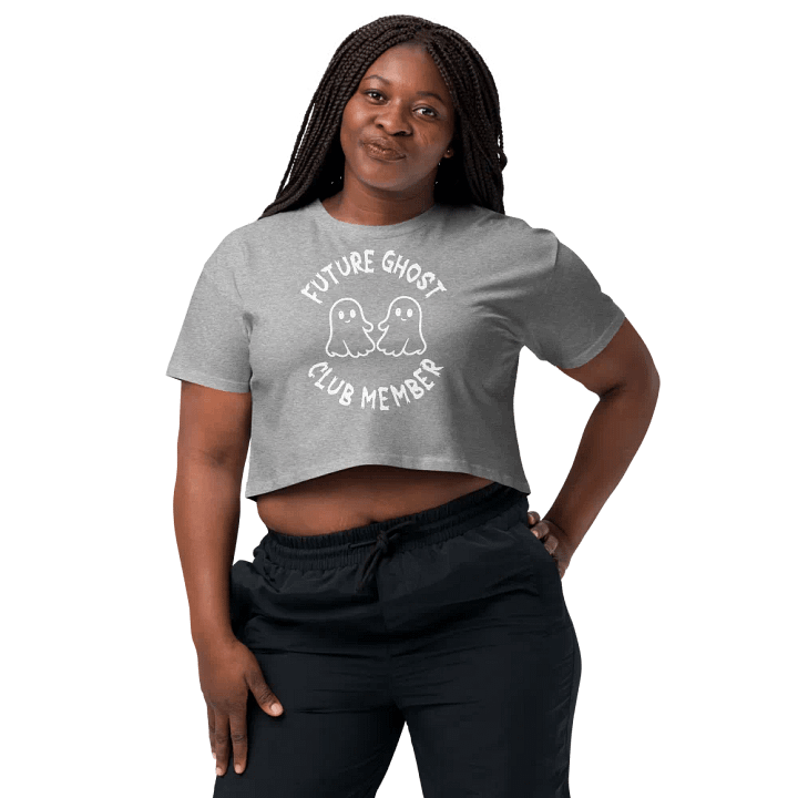 Future Ghost Club Member (White) Crop Top product image (2)