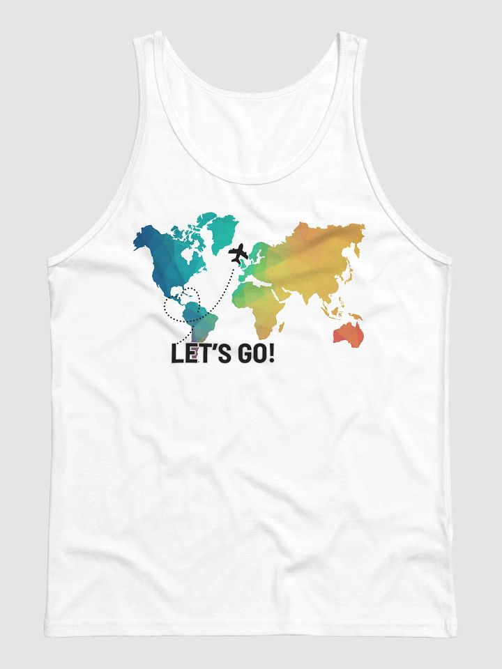 Geometric World Map Tank Top product image (50)