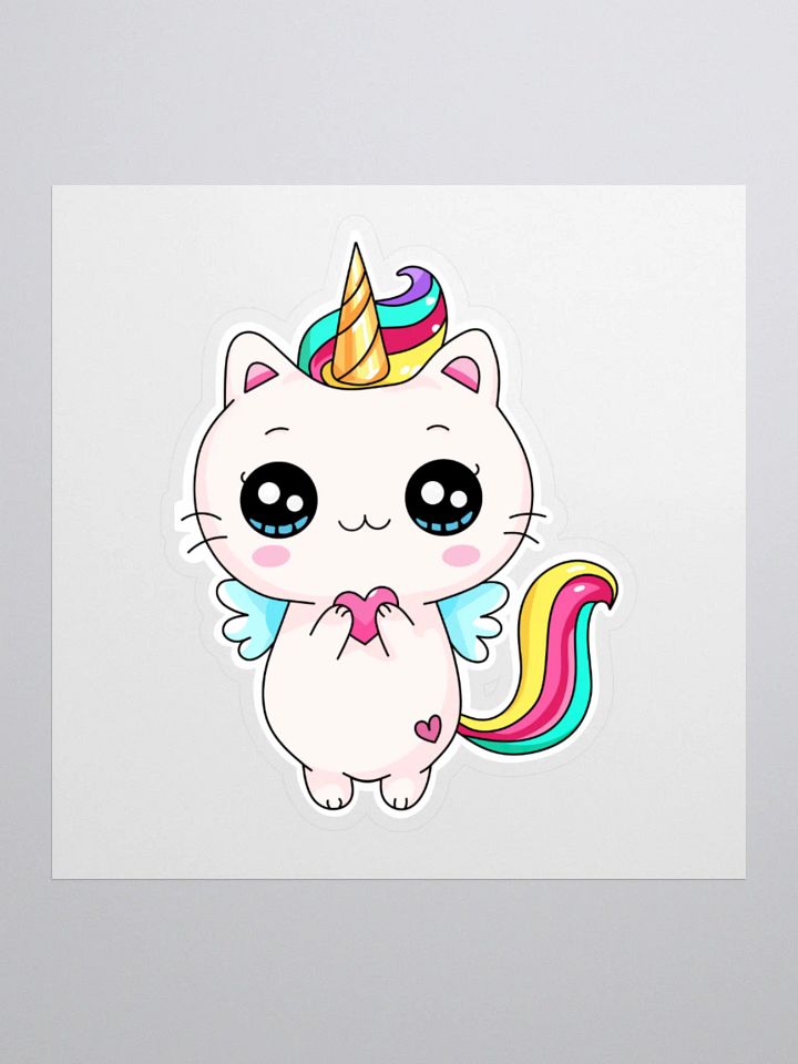 Meowgical Unicorn Kiss Cut Stickers product image (1)