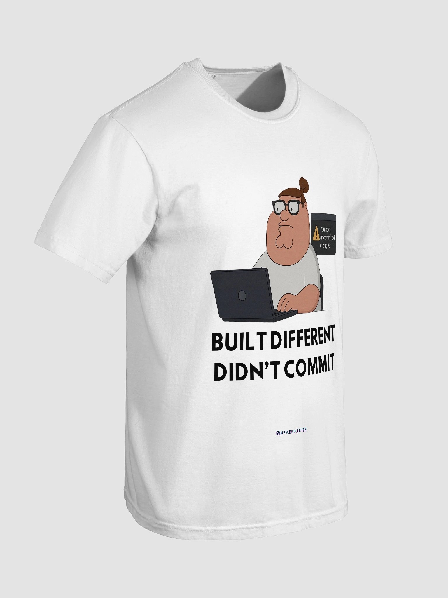 “Didn’t Commit” Developer Tee White product image (103)