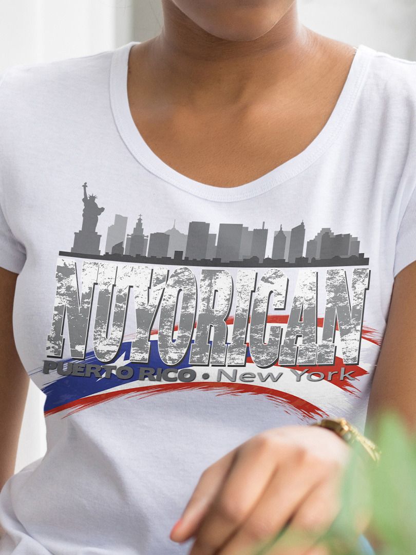 Nuyorican New York Puerto Rican Pride New Yorker Boriqua Puerto Rico Skyline T-Shirt product image (1)