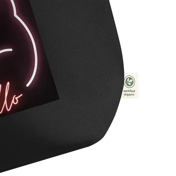 Neon Hello Cat Tote Bag product image (2)