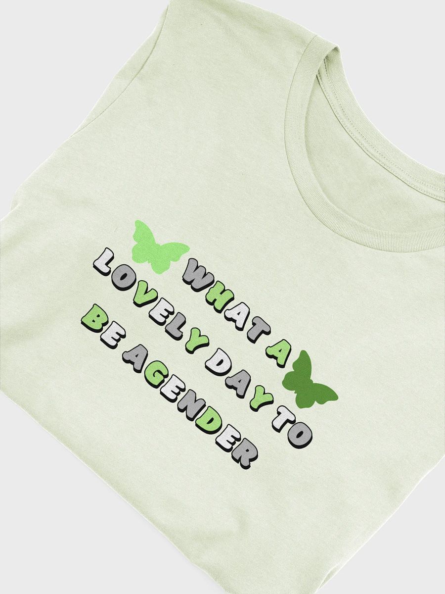 what a lovely day to be agender t-shirt product image (5)
