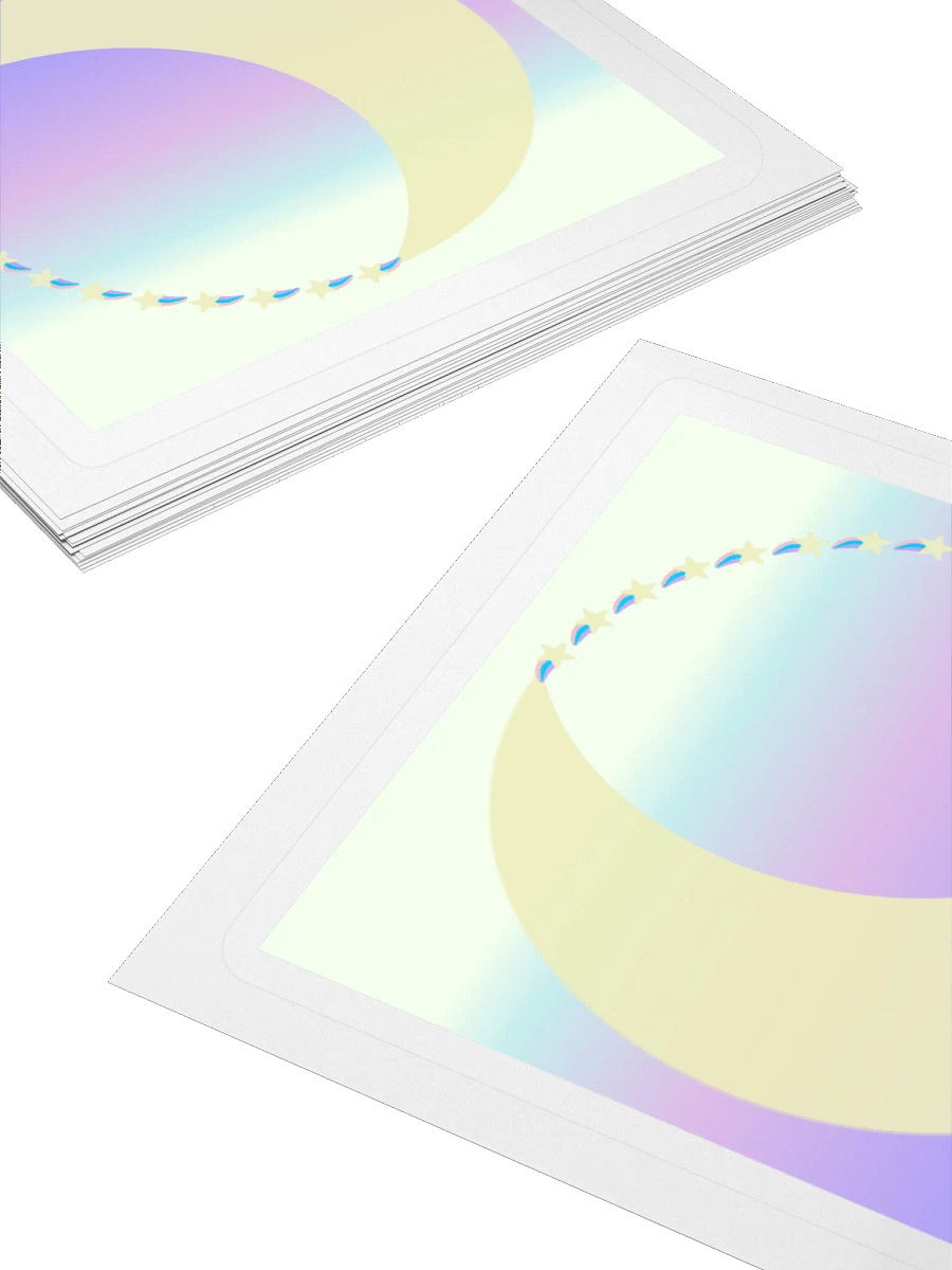 Celestial Crescent Sticker product image (4)