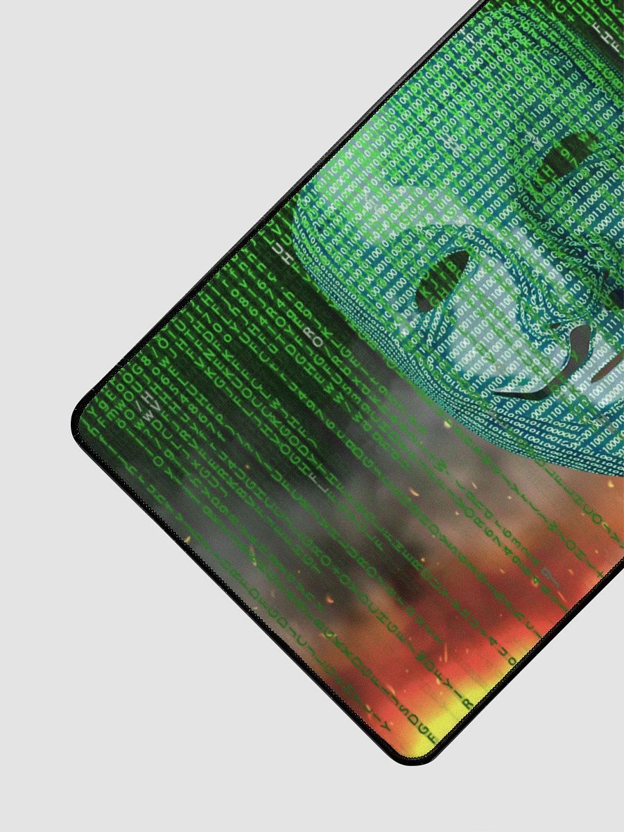 Matrix/Hacker With Fire Desk Mat product image (3)