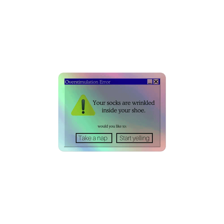 Overstimulation Sticker product image (1)