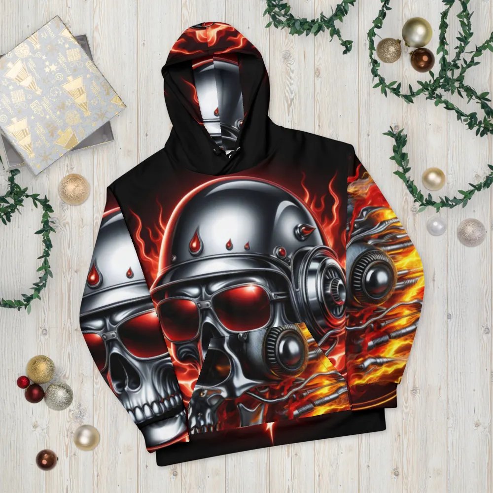 Inferno Cyborg - Unisex Skull Hoodie #52 product image (10)
