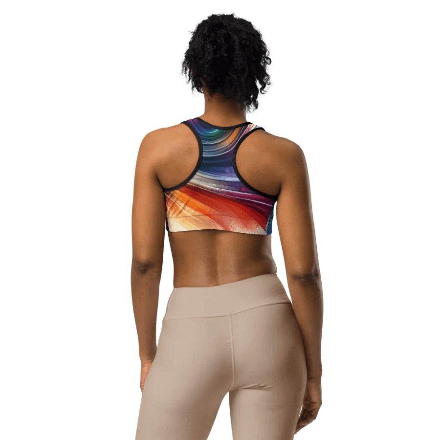 Vibrant Vortex All-Over Sports Bra product image (3)