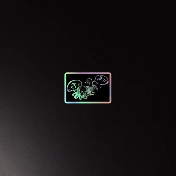 Leftist Infighting Holographic Sticker product image (4)