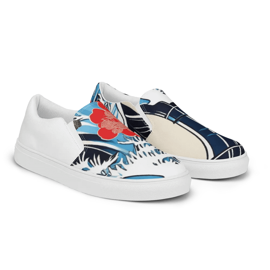 Kanagawa Wave Women's Slip-On Shoes product image (6)