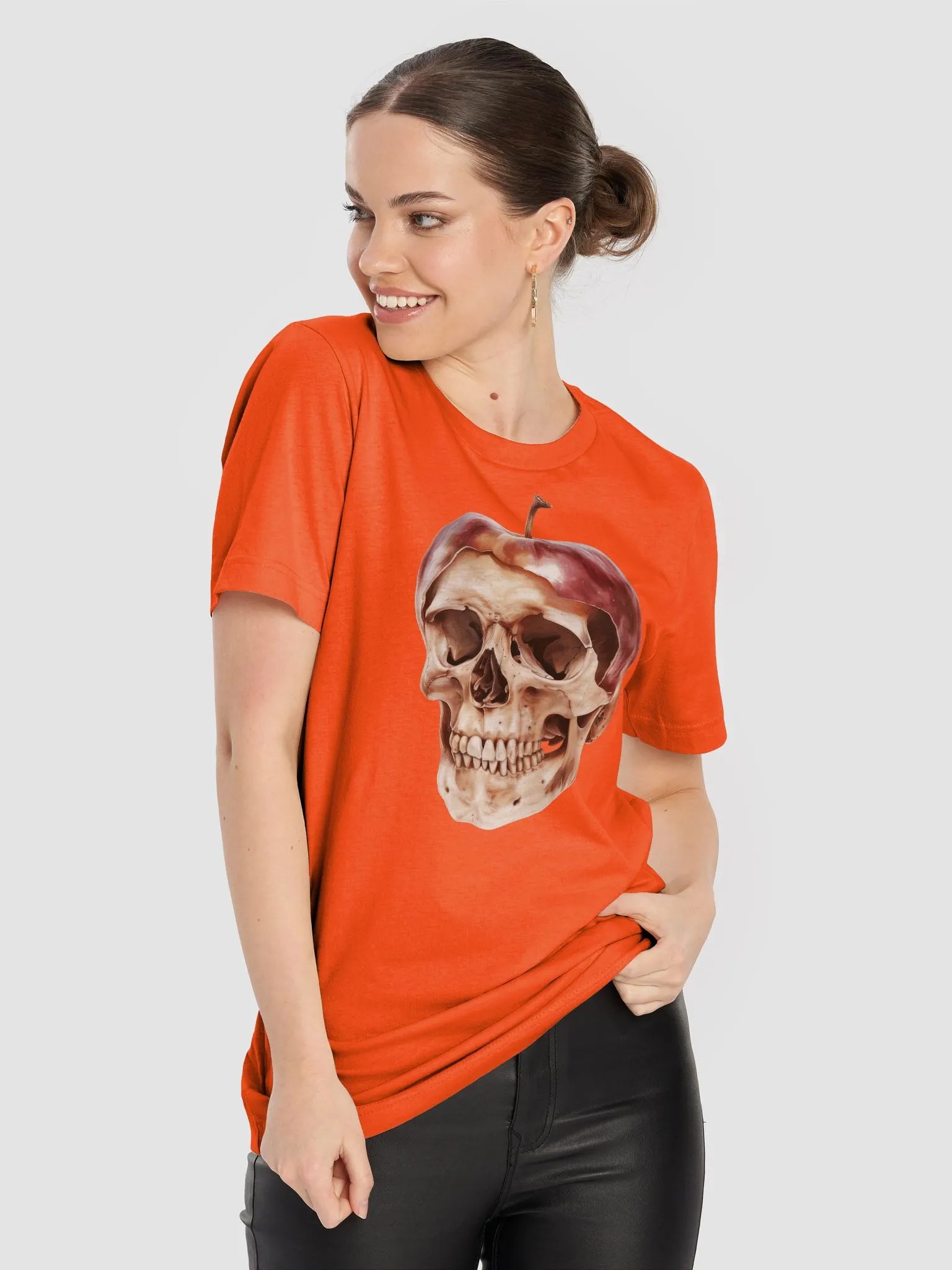 Surreal Apple Skull T-Shirt product image (9)