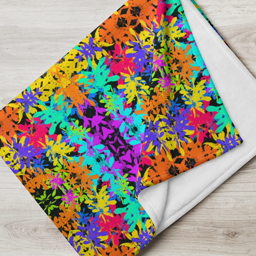 Bright Colourful Leaves Pattern Blanket product image (9)