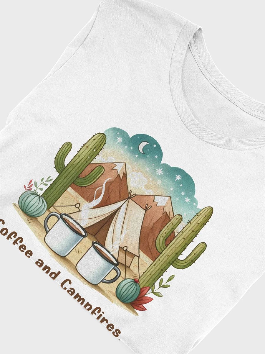 Coffee and Campfires Under Starry Skies Unisex Supersoft T-Shirt product image (4)