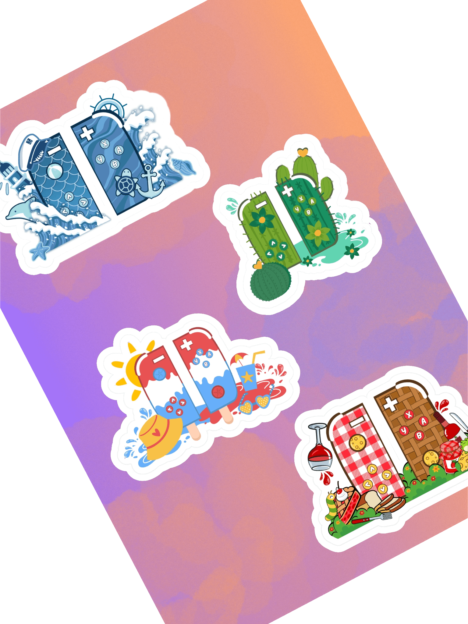 Summer/Spring Controllers Sticker Sheet product image (1)