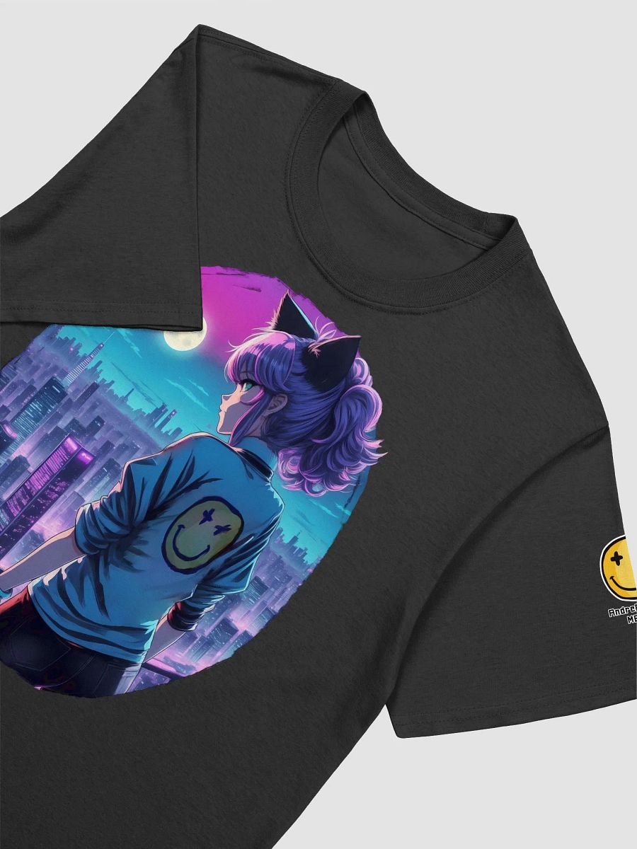 Anime Catgirl Rooftop (Gildan Unisex Softstyle T-Shirt) product image (39)