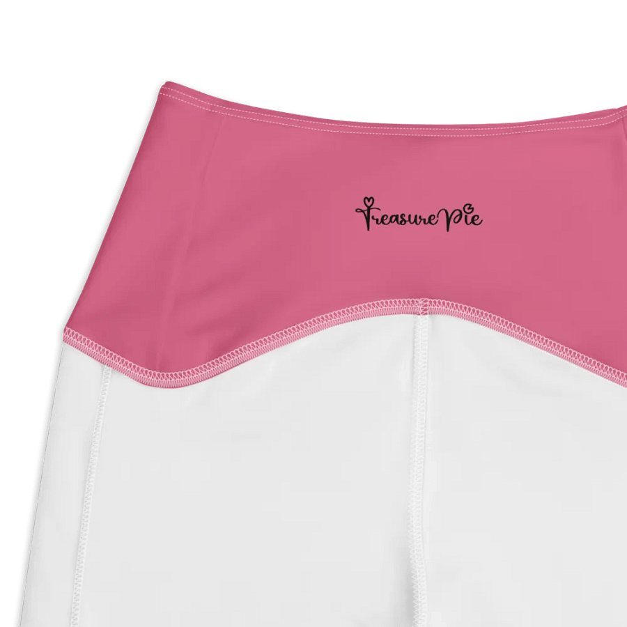 Plain Rosy Blush Pink Soft Summer Women's High Waisted Premium Crossover Leggings with Pockets by Treasure Pie product image (4)