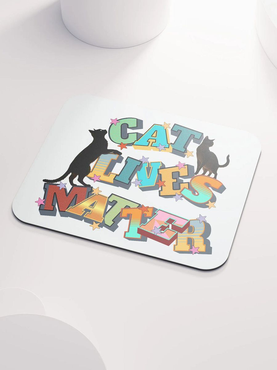 Cat Lives Matter Feline Statement Mouse Pad product image (3)