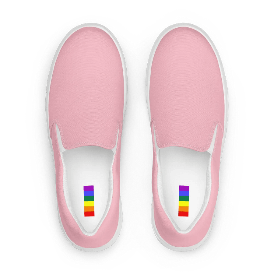 Men's Pink Slip-On Canvas Shoes product image (2)