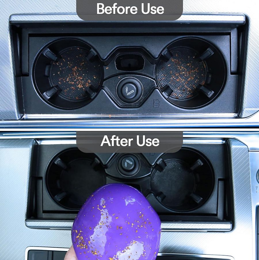 Dont touch my car Cleaning Gel ( Detailing Putty Auto Detail Tools Interior Cleaner Slime Crevice Accessories Keyboard Purple ) product image (3)