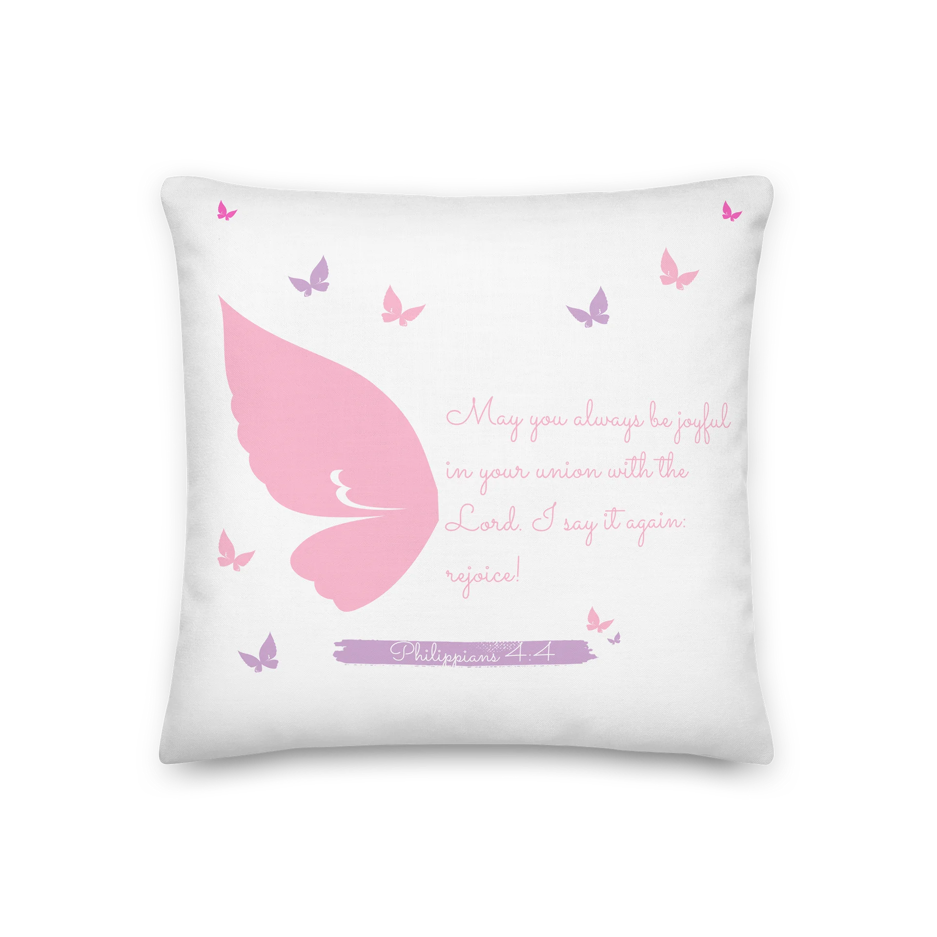 Bible verse and Butterfly ~ pillow product image (1)