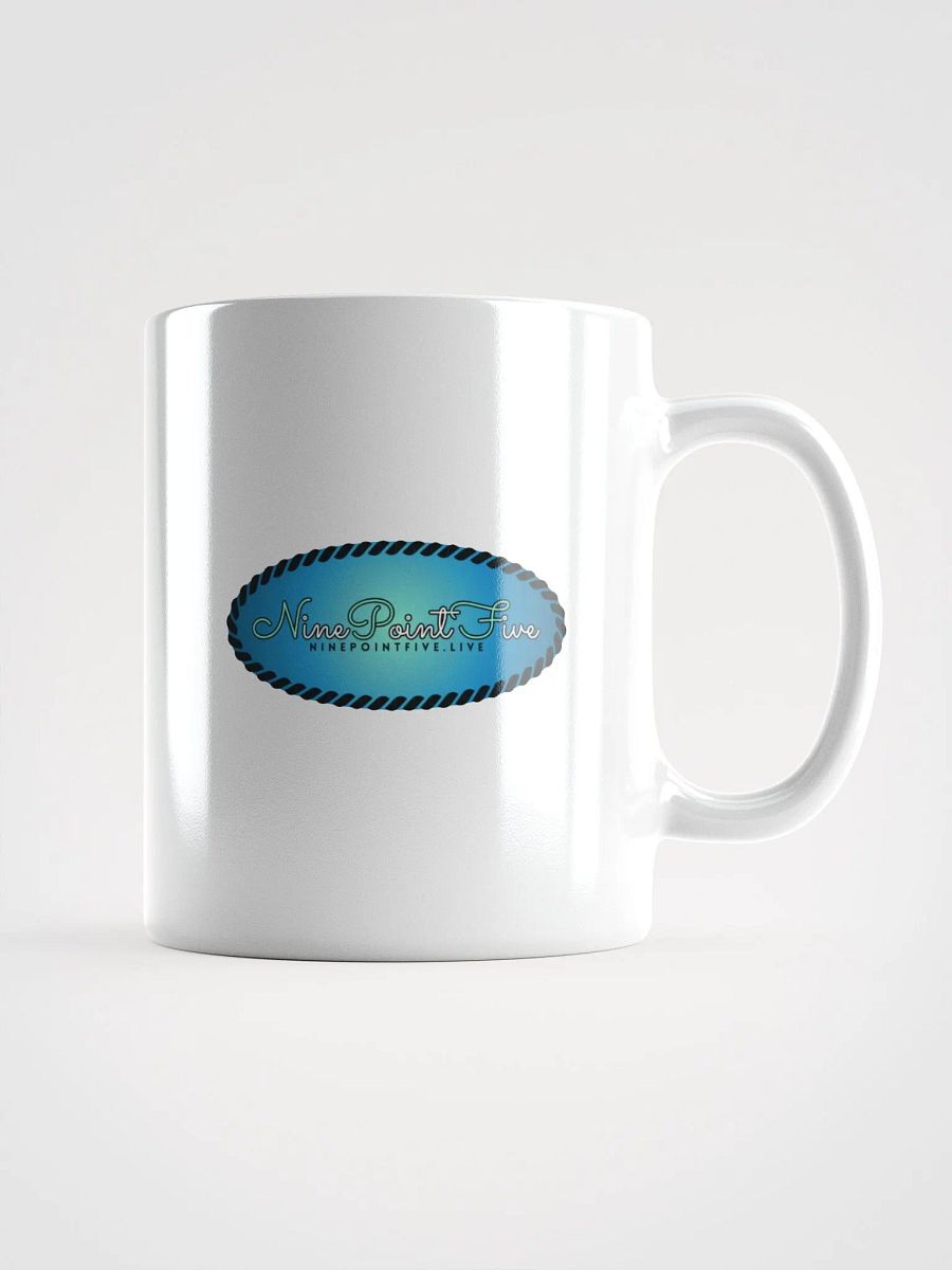 White NinePointFive Teal Wordmark Logo Mug product image (1)