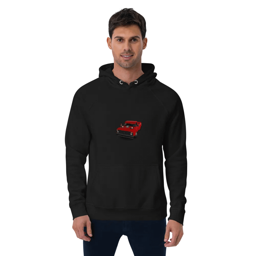 Red Truckin' Raglan Hoodie product image (1)