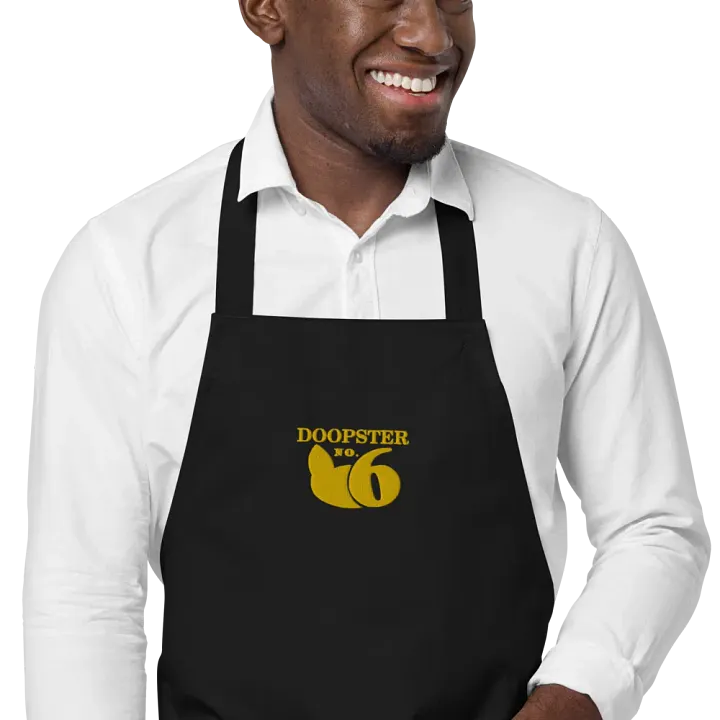 Doopster No. 6 Embroidered Cooking Apron product image (1)