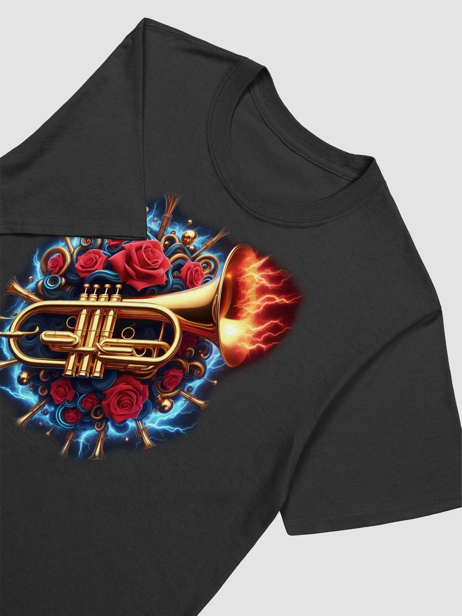 Electric Brass Symphony - Unisex Trumpet T-Shirt #40 product image (3)