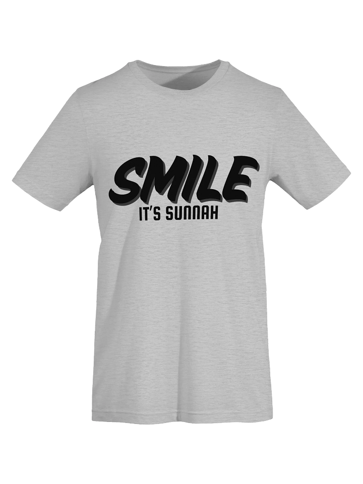 Light "Smile It's Sunnah" T-Shirt in Black product image (1)