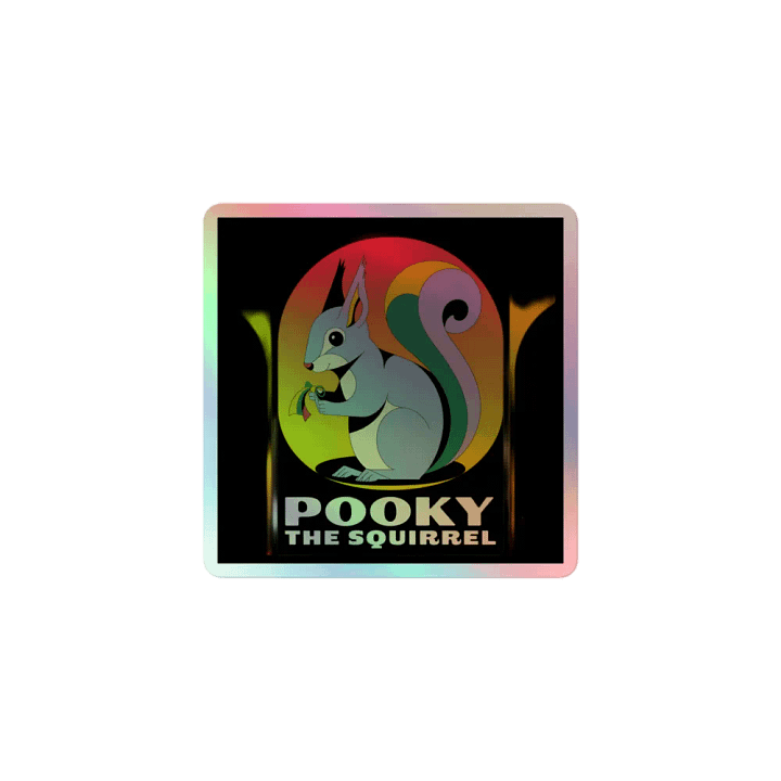 Pooky's Holographic Squirrel Sticker Set product image (1)