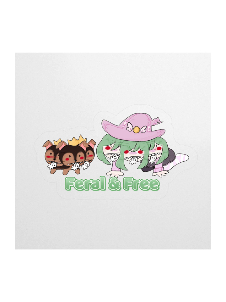 Feral & Free Sticker product image (1)