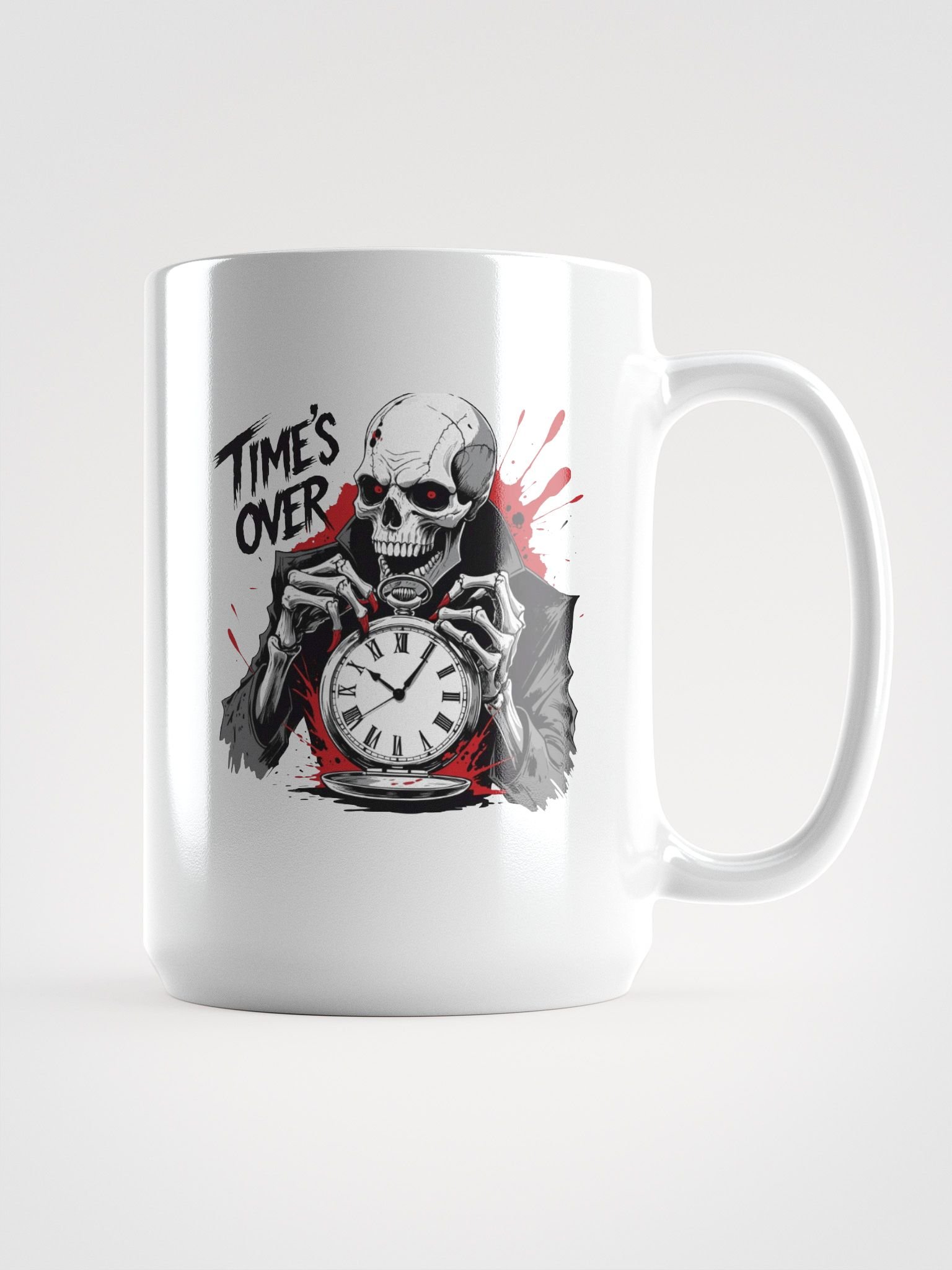 Ink Horror Art - Death With Clock - MUG product image (1)