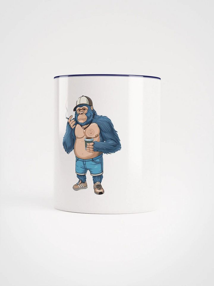 Blue Gorilla Ceramic Mug with Color Inside product image (1)