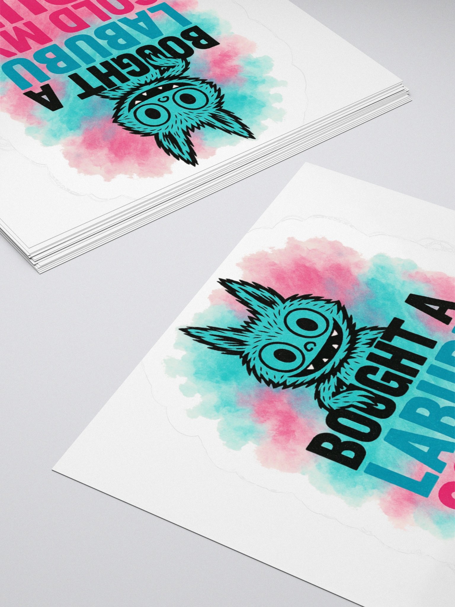 Soulful Labubu Kiss Cut Sticker product image (12)