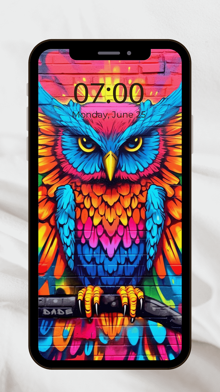 BuLitZz rave owl phone wallpaper product image (1)