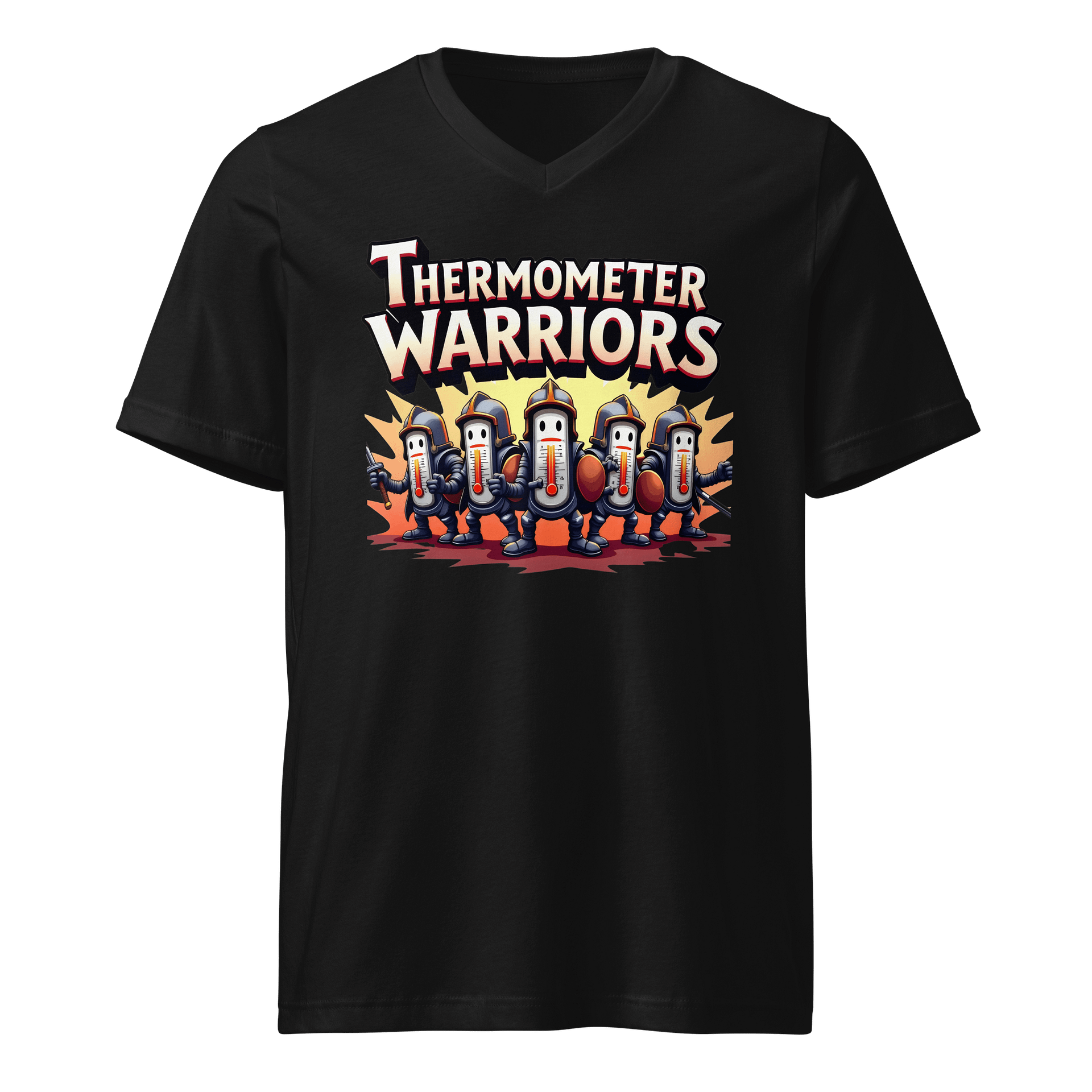 Warrior Thermometer V-Neck T-Shirt product image (1)